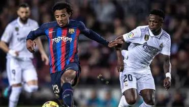 Vinicius estaba amonestado cuando pisó a Jules Koundé en el talón de aquiles, pero el árbitro decidió no expulsarlo