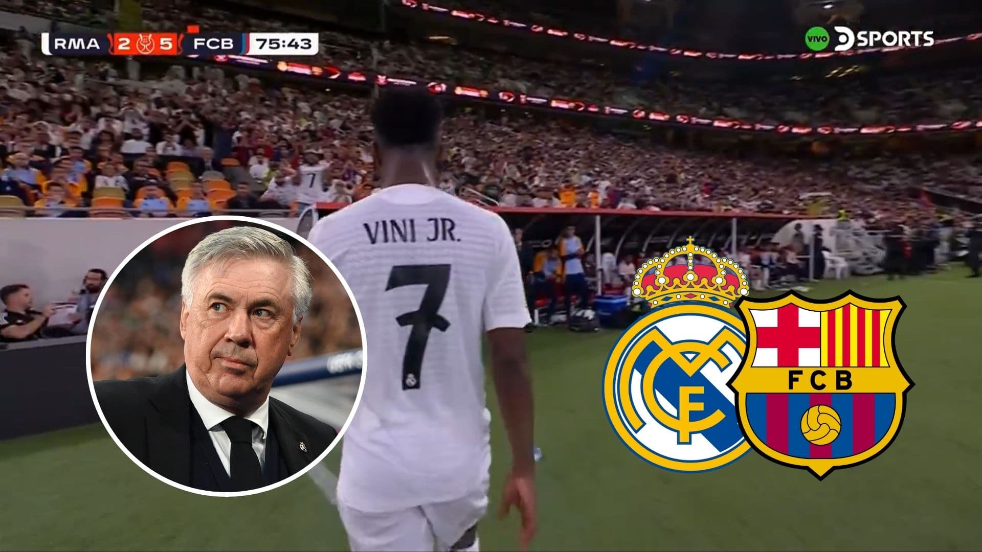 Vinicius Jr. - Carlo Ancelotti (Foto: X)
