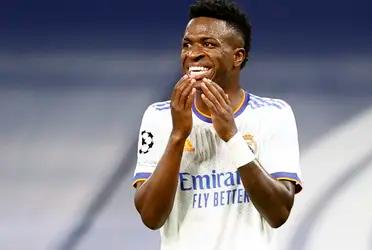 Vinicius Jr. fue una de las estrellas de la victoria del Real Madrid sobre el Atlético, pero no solo fue protagonista por su talento en la cancha, sino también por un comentario que realizó en un posteo que subió Marco Asensio a sus redes.