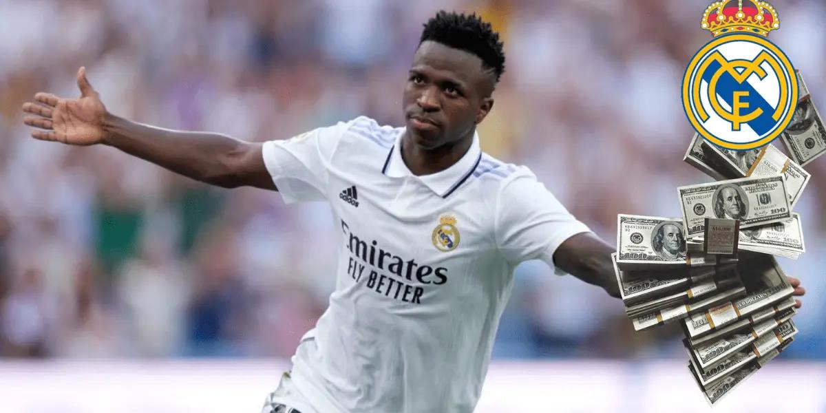 Vinicius Jr. gana merecidamente una fortuna.