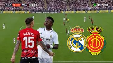 Vinicius Jr. - Pablo Maffeo (Foto: Captura X)