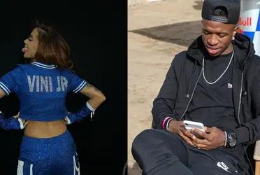 Vinicius Jr reaccionó de esta manera tras el gesto que tuvo Anitta con el delantero en la final de la Champions League