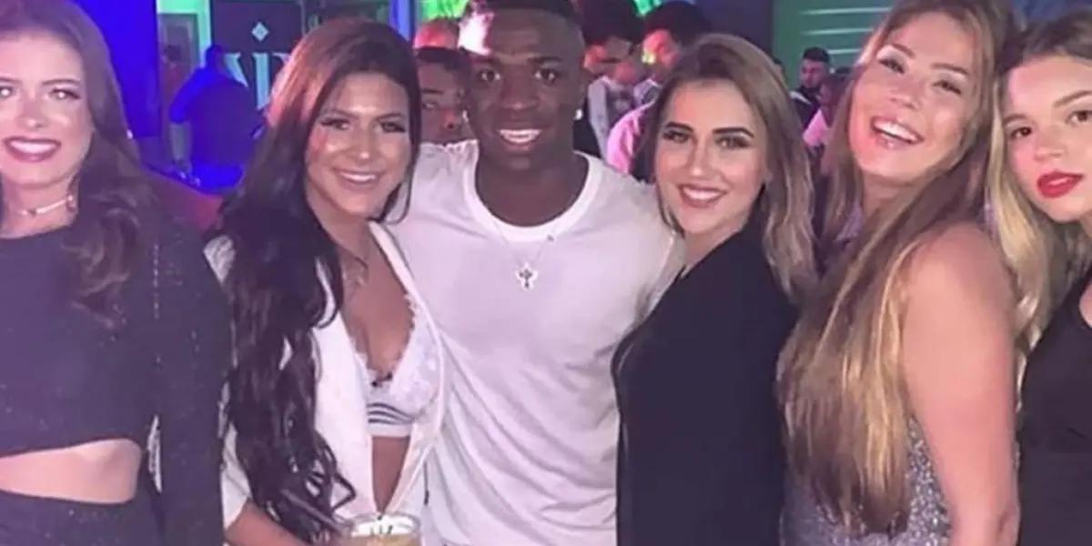 Vinicius Junior, jugador del Real Madrid, de fiesta