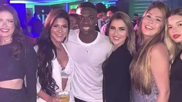 Vinicius Junior, jugador del Real Madrid, de fiesta