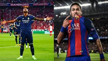 Vinicius Junior, jugador del Real Madrid, y Neymar del FC Barcelona