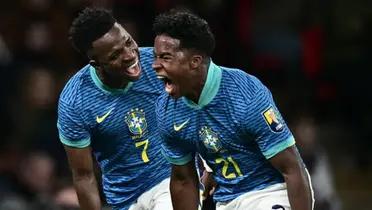 Vinicius Junior siempre quiere ser protagonista aunque ya lo habían sacado a la variante ante España ante Brasil
