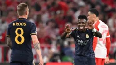 Vinicius Junior y Toni Kroos, jugadores del Real Madrid