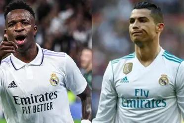 Vinicius Junior y una lección de ser madridista a Cristiano Ronaldo, quien ahora gana 200 millones en Arabia