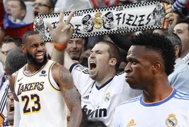 Vinicius le obsequió a LeBron James un obsequio que causó malestar en algunos fanáticos de Real Madrid