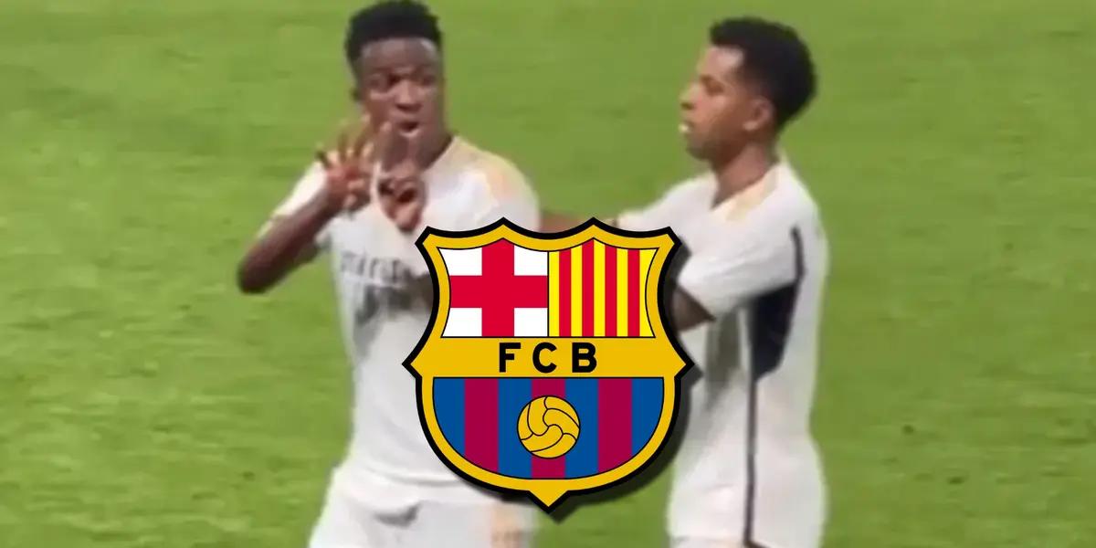 Vinicius les sacó en cara la goleada al FC Barcelona y ahora una jugadores Culé le devolvió el favor