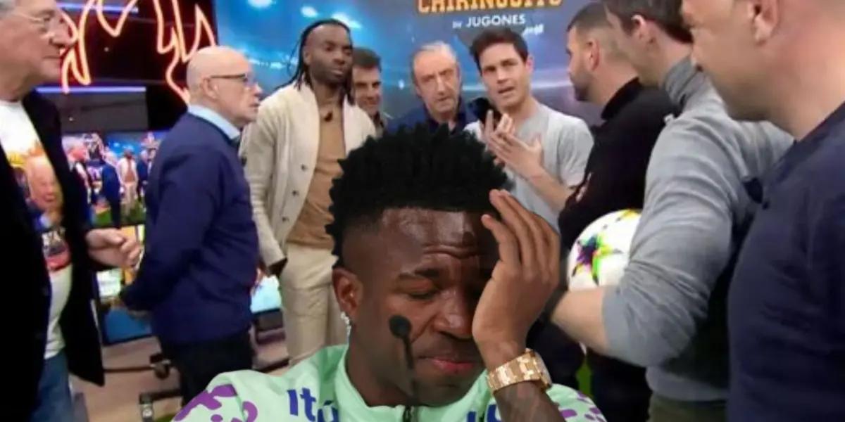 Vinicius lloró pero esta vez no lo defendieron en El Chiringuito, esto dijeron