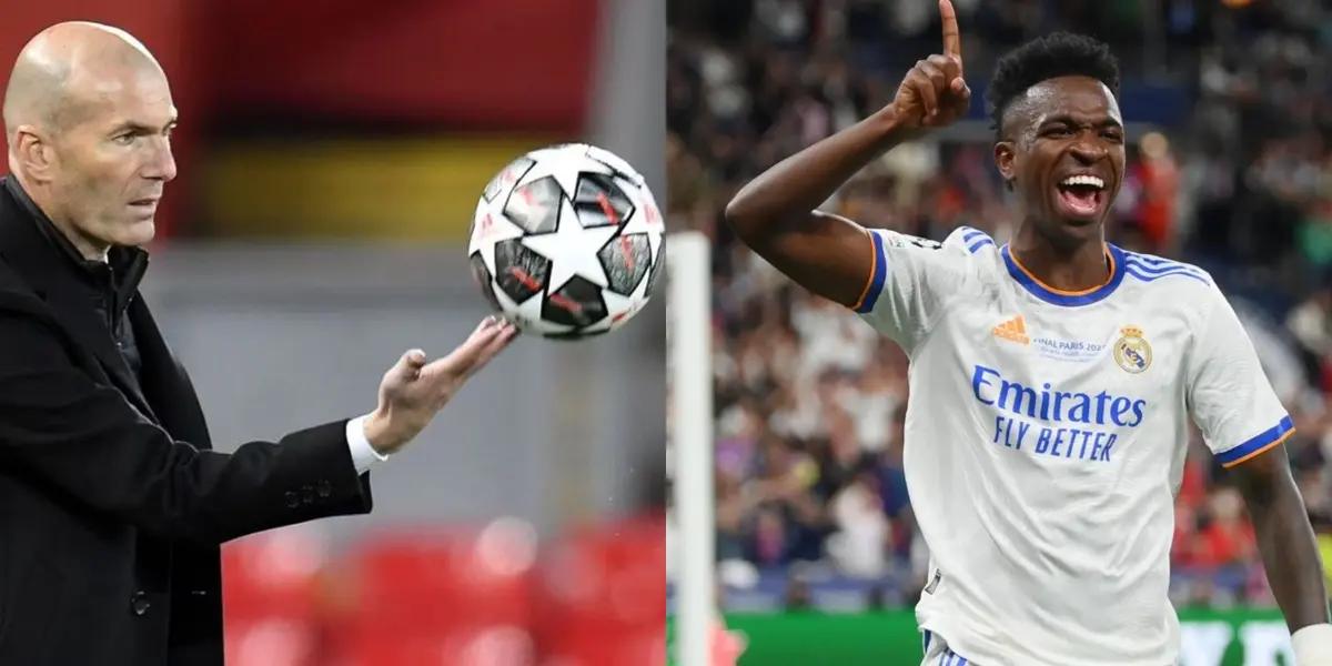 Vinicius sigue con grandes actuaciones en el Real Madrid y volvió a exponer la polémica decisión de Zinedine Zidane cuando lo dirigió