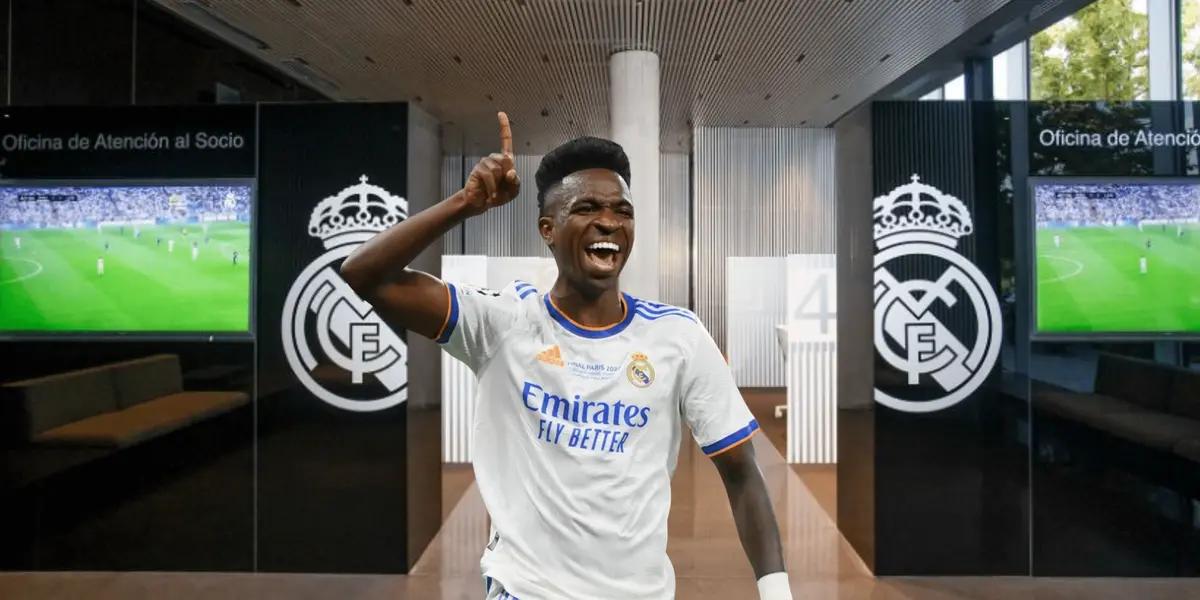 Vinicius tiene todo encaminado para renovar contrato con Real Madrid con una cláusula millonaria