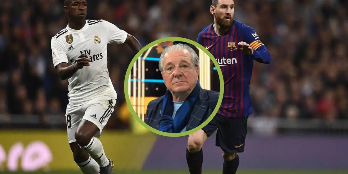 Vinicius y Messi en e Clásico entre Barça y Madrid, D'Alessandro en El Chiringuito.