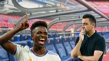 Vinicus celebrando, Xavi preocupado