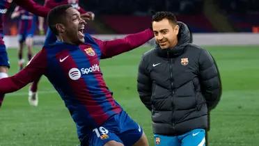 Vítor Roque anotó el tanto de la victoria para el FC Barcelona ante Osasuna y Xavi habló sobre el brasileño