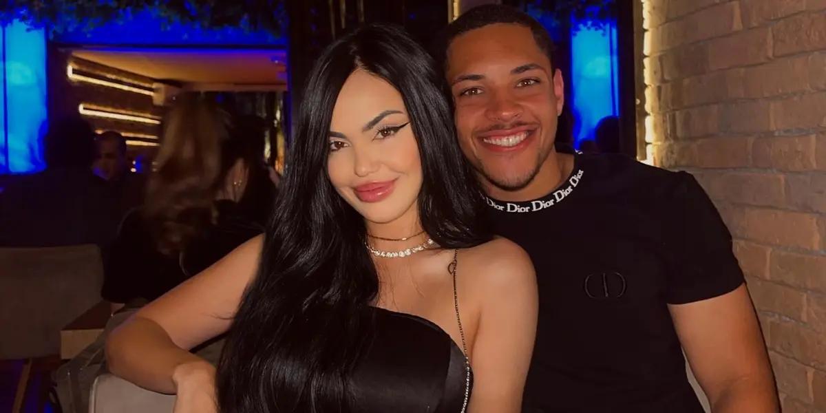 Vitor Roque y su esposa, Dayana Lins / Foto: AS