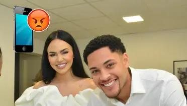 Vitor Roque y su mujer, Dayana Lins