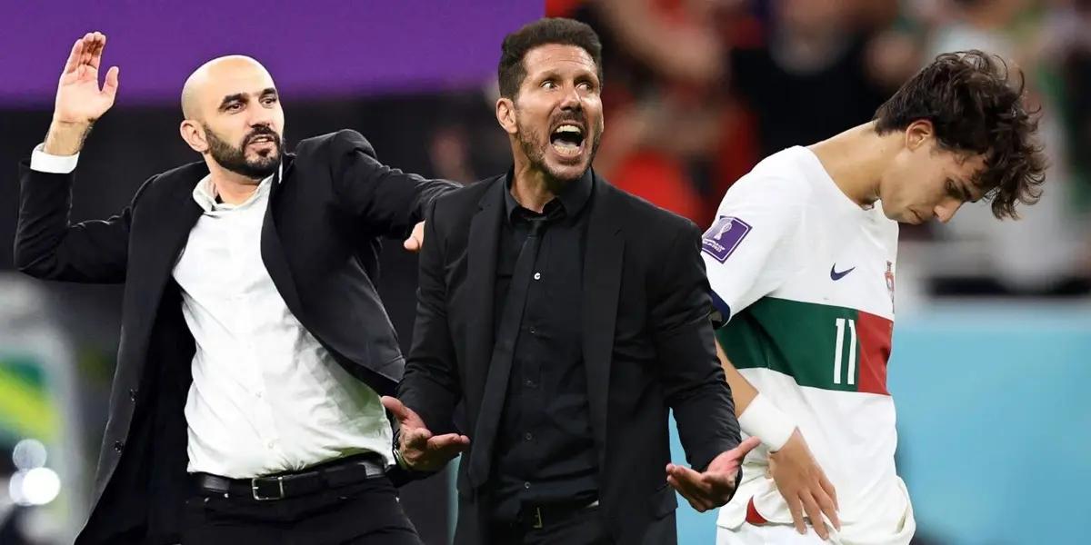 Walid Regragui elogió al Cholo luego de la histórica clasificación a semifinales del Mundial.