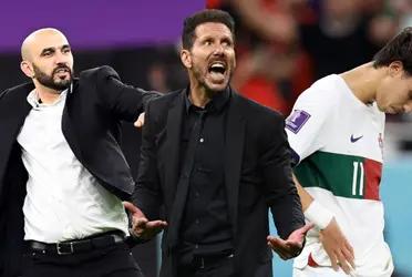 Walid Regragui elogió al Cholo luego de la histórica clasificación a semifinales del Mundial.