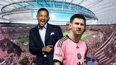 Will Smith, famoso actor, asistió al partido de Lionel Messi con Inter Miami y lo reconoció el argentino