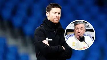 Xabi Alonso - Carlo Ancelotti (Foto: DAZN)