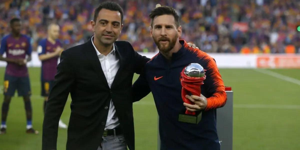 Xavi comentó desde Qatar que Lionel Messi tiene las puertas del club abiertas y que le gustaría entrenarlo en el algún momento.