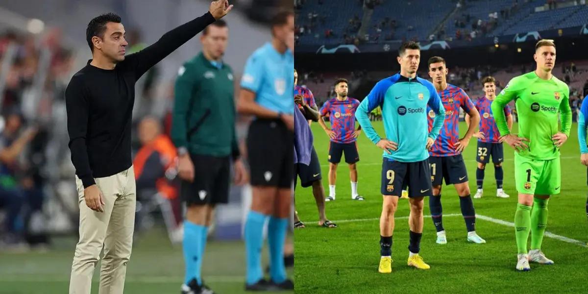 Xavi decidió alinear desde el inicio a un futbolista que está en un nivel muy bajo.