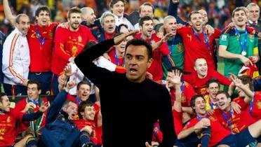 xavi enojado, españa campeon del mundo