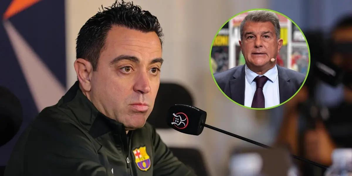 Xavi habló en rueda de prensa tras la intención que se habría filtrado de Joan Laporta.
