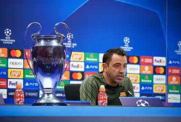 Xavi habló en la tradicional rueda de prensa en la previa al debut del Barcelona en la Champions League.