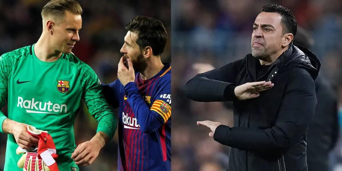 Xavi Hernández dejó en claro su postura pese al pedido de Lionel Messi sobre el alemán Ter Stegen