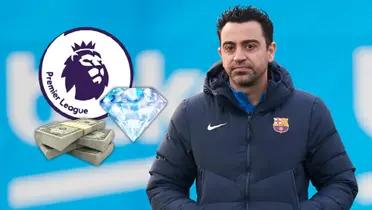 Xavi Hernández durante un entrenamiento del FC Barcelona.