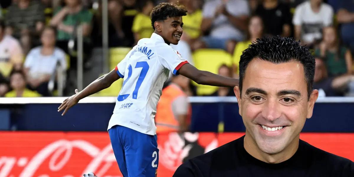 Xavi Hernández elogió a Lamine Yamal que le devolvió la pared con la inocencia de su edad