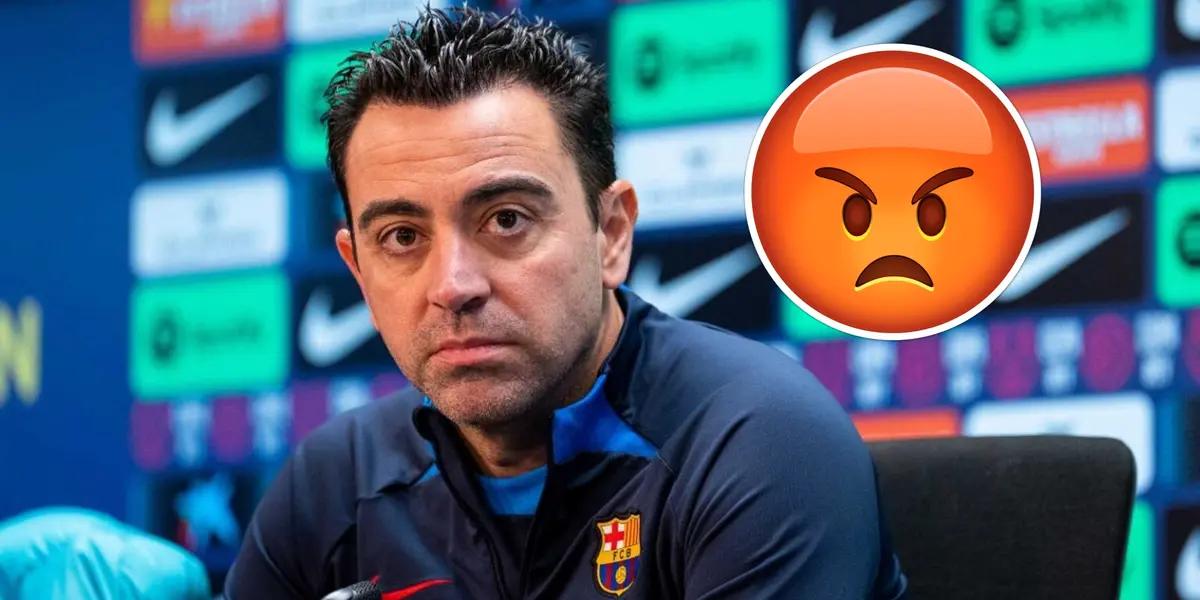 Xavi Hernández en rueda de prensa