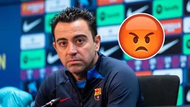 Xavi Hernández en rueda de prensa