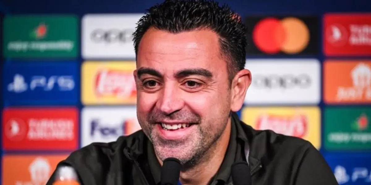 Xavi Hernández, entrenador del FC Barcelona, en conferencia de prensa