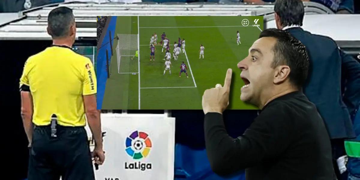 Xavi Hernández, entrenador del FC Barcelona, en el partido ante el Real Madrid
