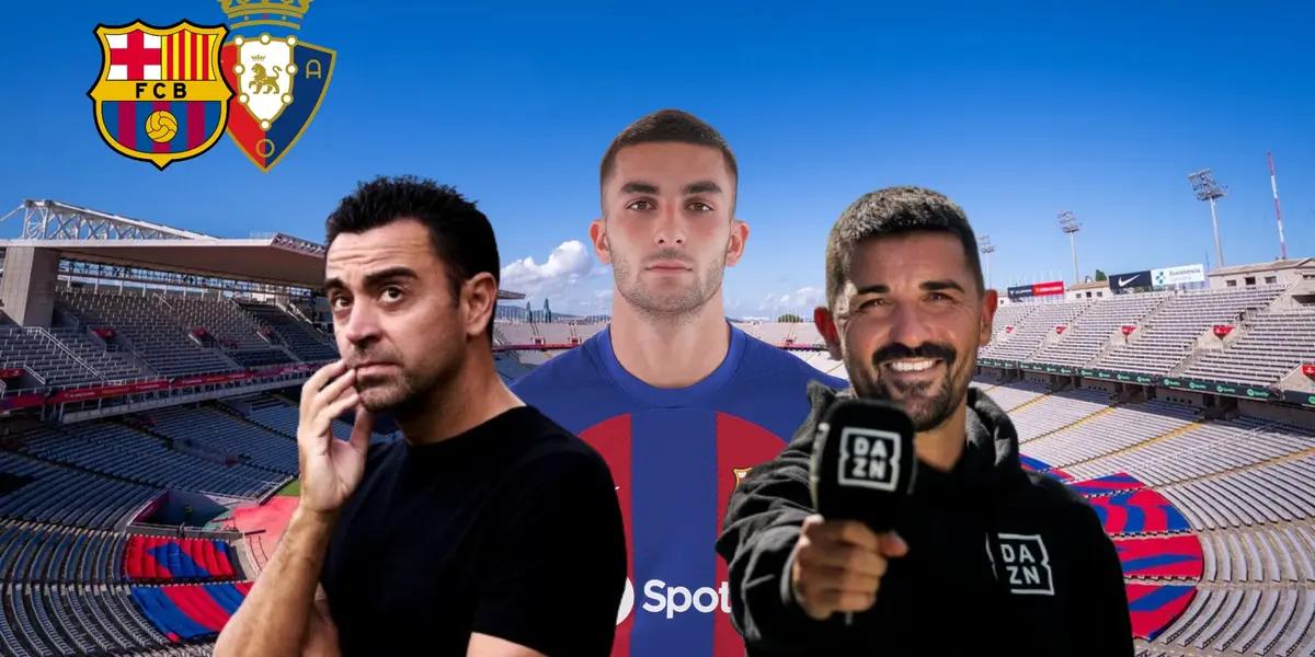 Xavi Hernández, Ferran Torres y David Villa