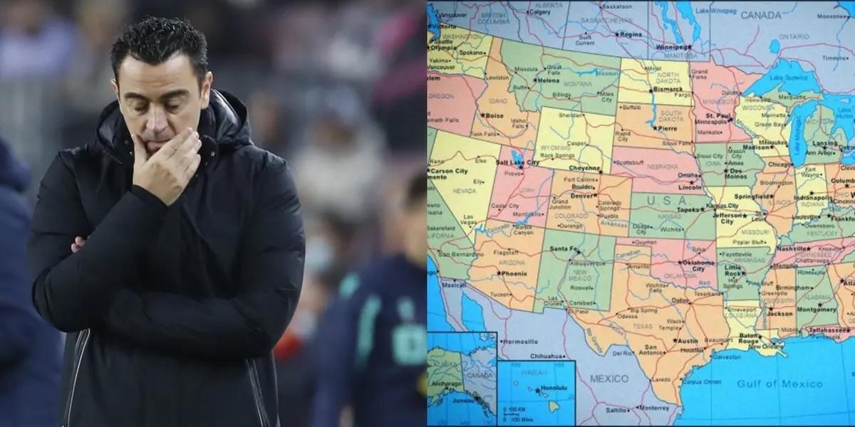 Xavi Hernández no pudo viajar a la pretemporada del Barcelona con todo el equipo debido a problemas administrativos que datan de sus días como jugador del Al Sadd.