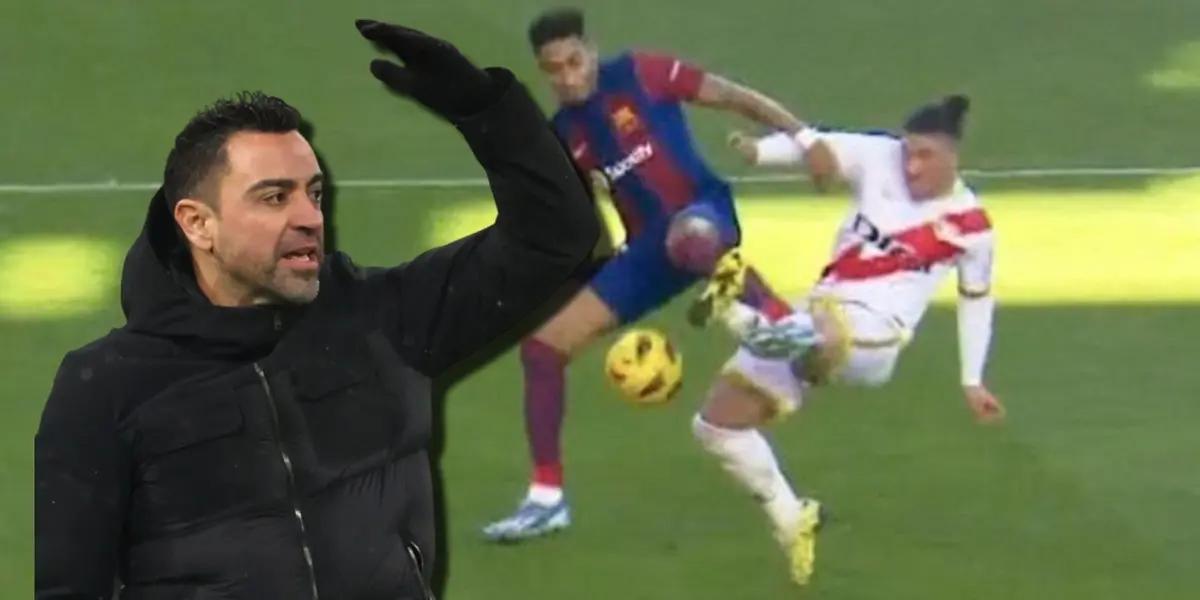 Xavi Hernández se refirió al penalti que no le cobraron a Raphinha y pudo darle la victoria al FC Barcelona sobre Rayo Vallecano