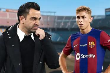 Xavi Hernández tomó una determinación con Fermín López luego de su roja en FC Barcelona B