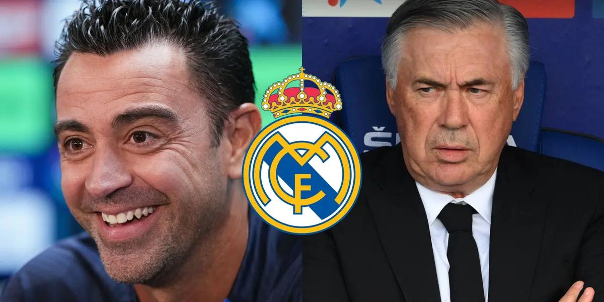 Xavi Hernández y Carlo Ancelotti / Foto: Marca