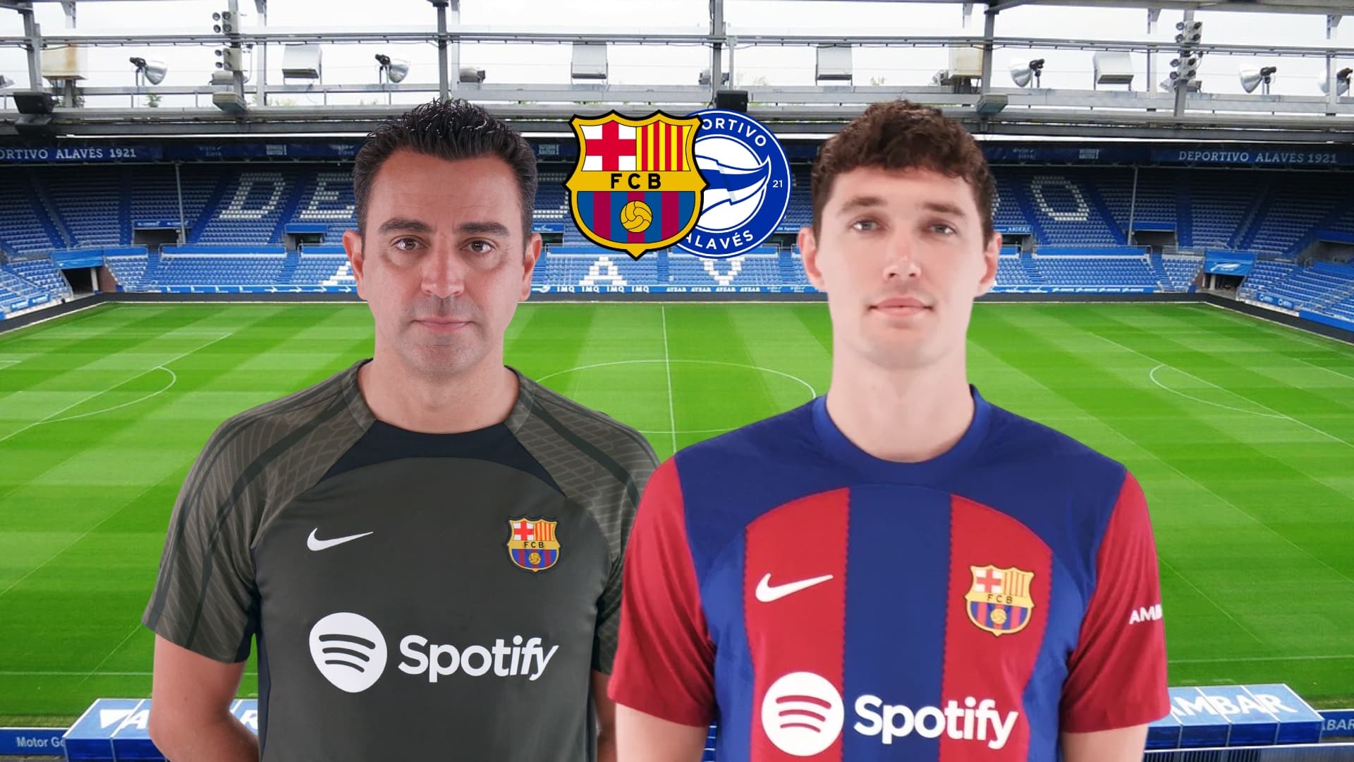 Xavi Hernández y Chistensen