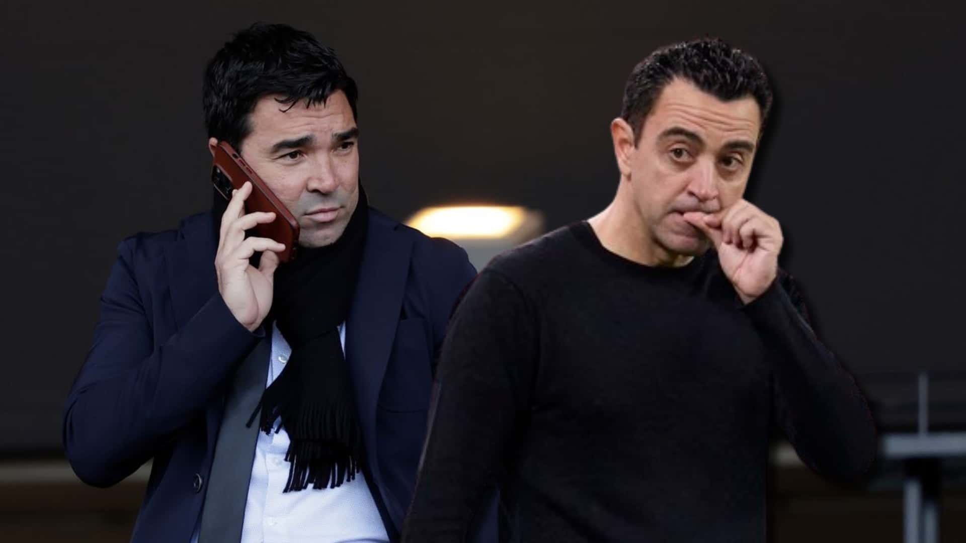 Xavi Hernández y Deco, del FC Barcelona