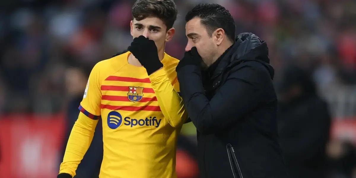 Xavi Hernández y Gavi del FC Barcelona