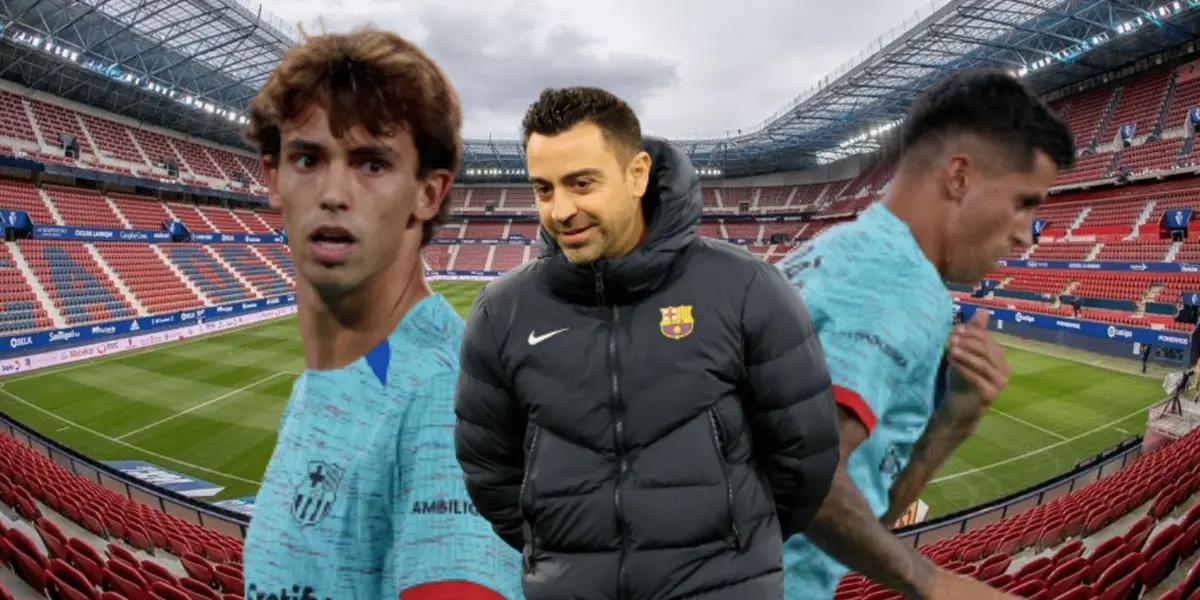 Xavi hizo debutar a ambos portugueses con solo un día de entrenamiento y destacó varias acciones