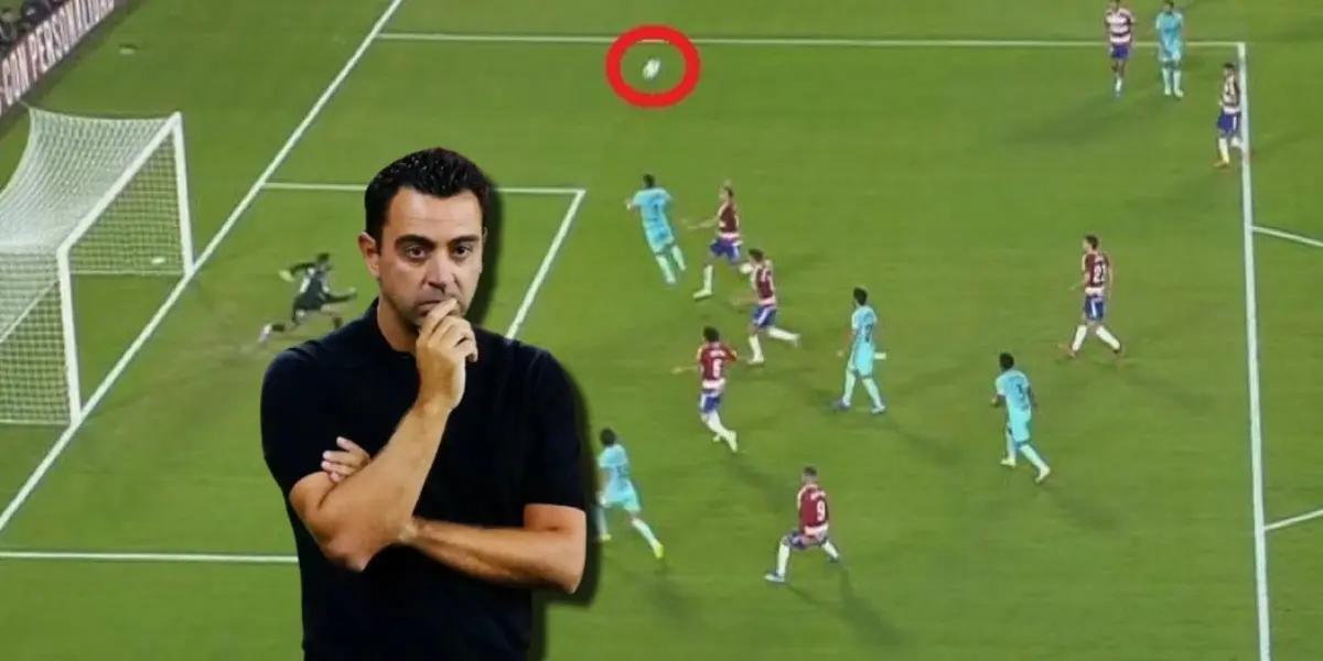 Xavi molesto, contó detalles de por qué anularon el gol del FC Barcelona ante Granada, que era el de la victoria, de Joao Félix