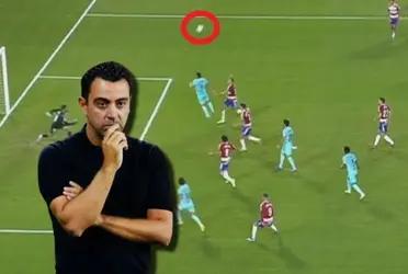 Xavi molesto, contó detalles de por qué anularon el gol del FC Barcelona ante Granada, que era el de la victoria, de Joao Félix