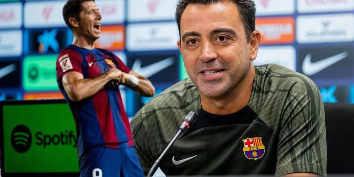 Xavi prepara el duelo ante Celta de Vigo y por ello tomó una tajante determinación con Lewandowski.